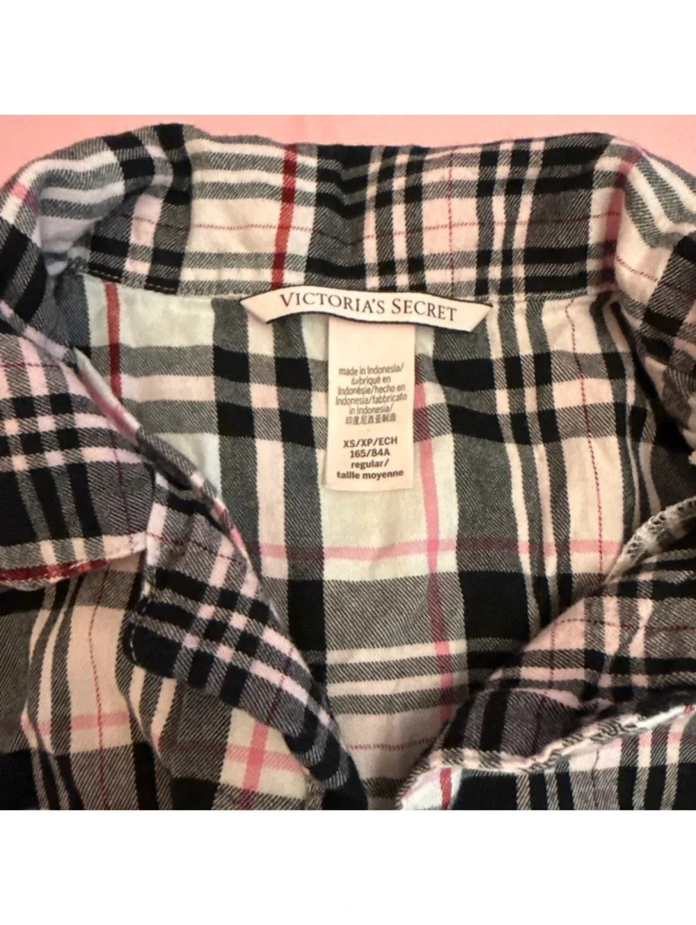 Victoria's Secret flannel pajama top [COPY]